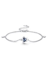 gorgeous small silver sea turtle baby anklet